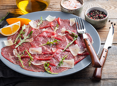 Carpaccio mit Parmesan